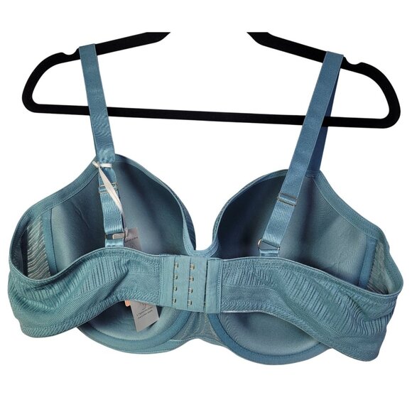 Thirdlove Everyday Lace T-Shirt Bra Teal Blue Underwire Support Size 42E New - Picture 2 of 9